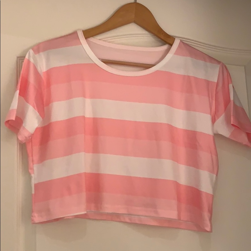 silky cropped top